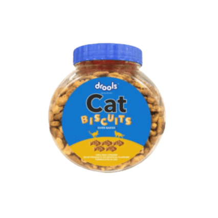 Drools Cat Treat Biscuits Real Chicken Flavor 110g Jar