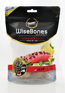 WiseBones Gnawlers Salmon with Lemon, 200 g