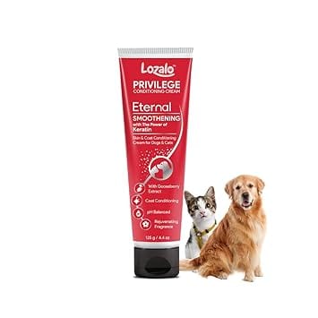 Lozalo Privilege Eternal Smoothning Pet Conditioning Cream-125 gm for Dogs & Cats (Pack of 2)