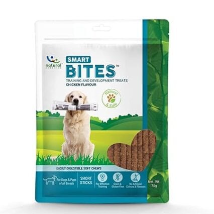 Natural Remedies Smart Bites - Training & Development Treats for Dogs All Breeds, 75g (Pack of 2)