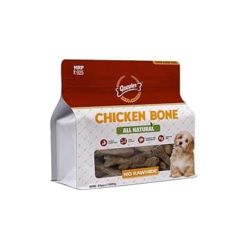 Gnawlers Chicken Large Bones Treat - Rawhide Alternative 5 Pc for Dogs