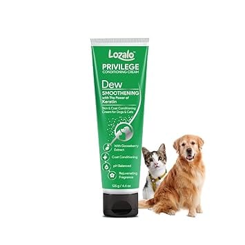 Lozalo Privilege Dew Smoothning Pet Conditioning Cream-125 gm for Dogs & Cats (Pack of 2)