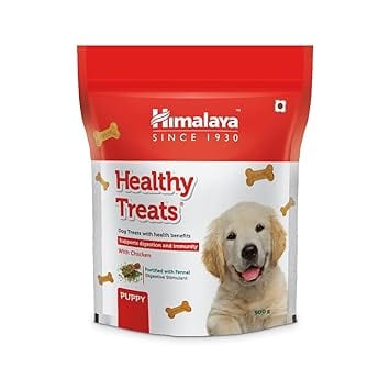 Himalaya Healthy Dog Biscuit Treats for Puppy with Chicken, 500g