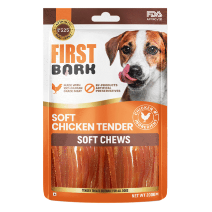 First Bark Soft Chicken Tenders Jerky Dog Treat, 200g