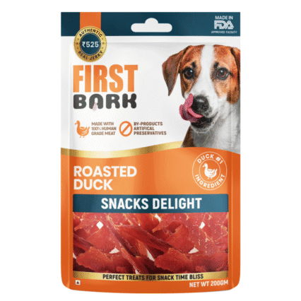 First Bark Roasted Duck Snack Delight Dog Jerky Treat, 200g