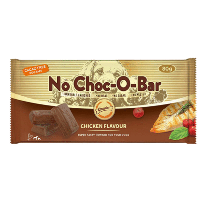 Gnawlers Chicken Flavor No Choc O Bar Dog Treats, 80g
