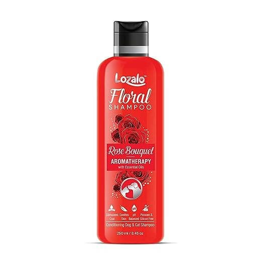 Lozalo Floral Rose Pet Perfume Spray - 250 ml for Dogs & Cats (Pack of 2)