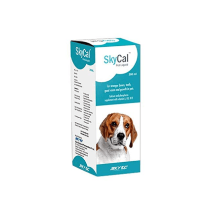 Skycal-DS Syrup Double Strength Calcium & Vitamin Syrup, 200ml for Dogs (Pack of 2)