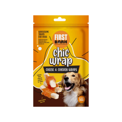 First Bark Cheese & Chicken Wrap Dog Treat, 70g