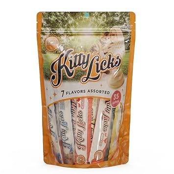 Kitty Licks Cat Treat, 7 in 1 Pack (15g x 35 Tubes)