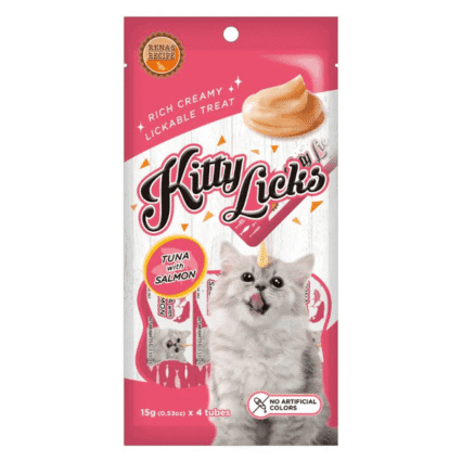 Kitty Licks Tuna Salmon Cat Treats 15g x 30 Tubes