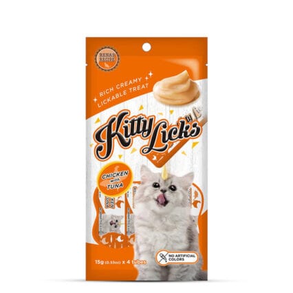 Kitty Licks Chicken Tuna Cat Treats 15g x 30 Tubes