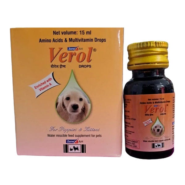 Zenex Verol Drops Multivitamin Supplement for Dogs and Cats